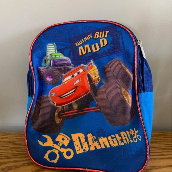 Disney Cars Pixar Mcqueen and Wingo Nuthin’ But Mud Back Pack 11” - Picture 3 of 4